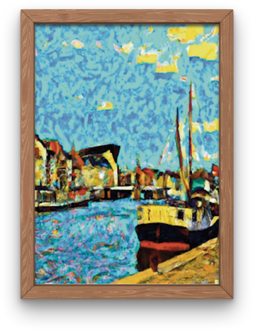 Van Gogh stilart - Københavns havne