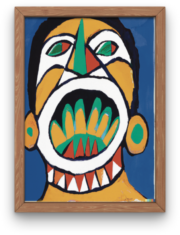 Pablo Picasso stilart - Skrigende mand