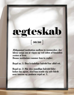 Definitionsplakat ægteskab