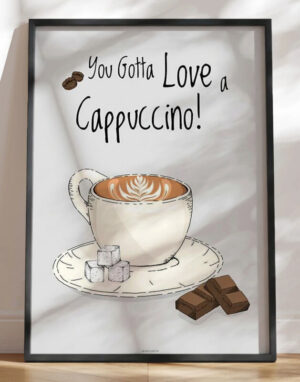 Kaffeplakat - Cappuccino
