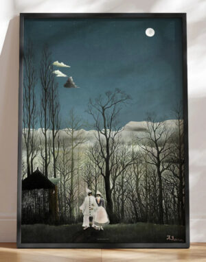 Carnival Evening - Retroplakat af Henri Rousseau