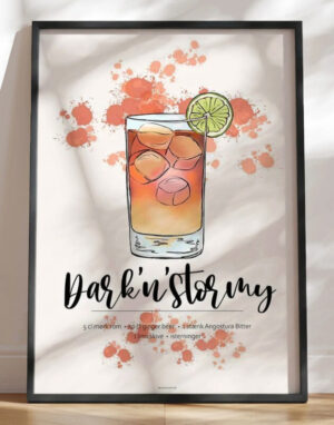 Dark'n'Stormy opskrift plakat