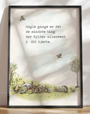 Peter Plys plakat - De mindste ting
