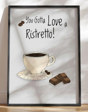 Kaffeplakat - Ristretto