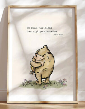 Peter Plys plakat - Et kram