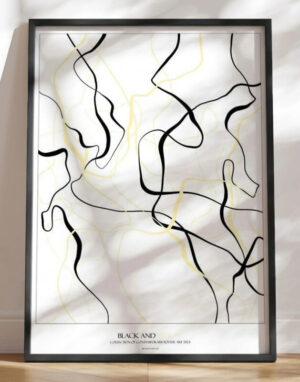 Grafisk plakat - Black and Yellow