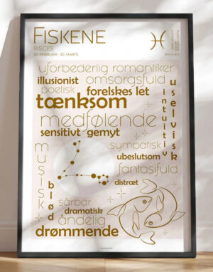 Plakat stjernetegn fisk