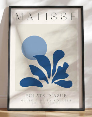 Matisse plakat blå - Eclats d'azur