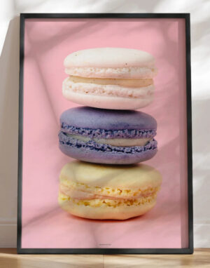 Plakat med macarons - Me and my macarons