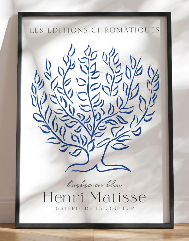 Henri Matisse plakat - L'abre en bleu
