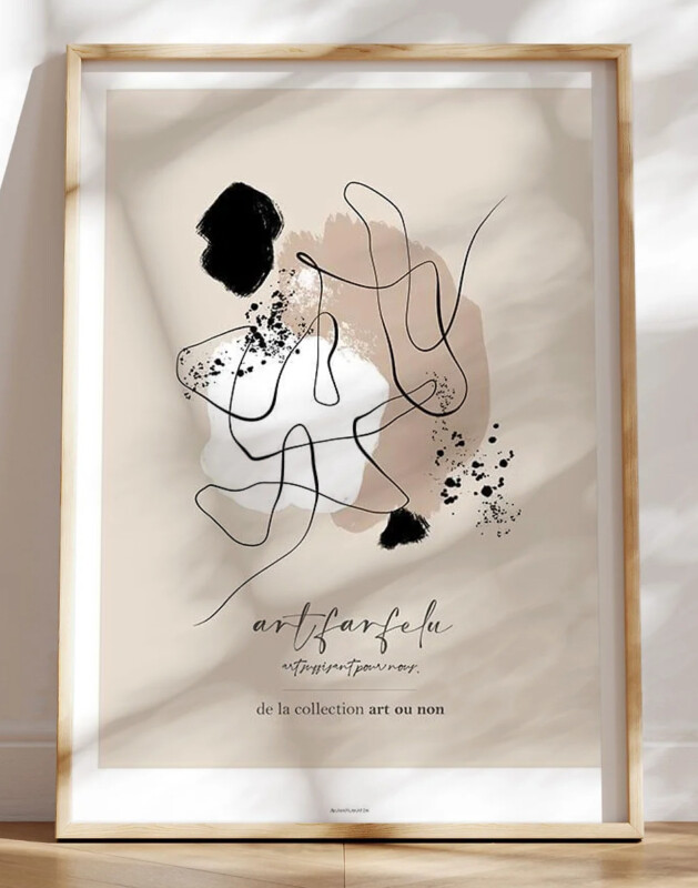 Abstrakt kunstplakat - Art Farfelu