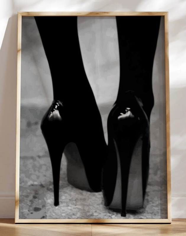 Grafisk plakat - Black Stilettoes
